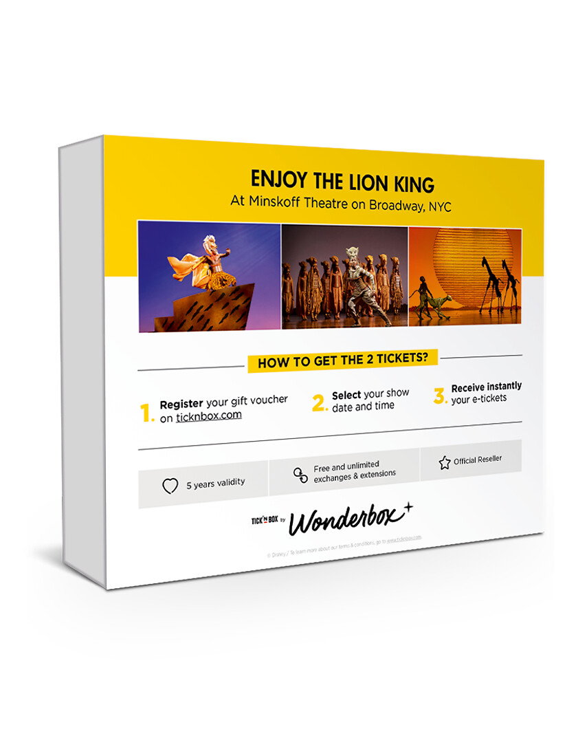 The Lion King Disney Musical - 2 Tickets